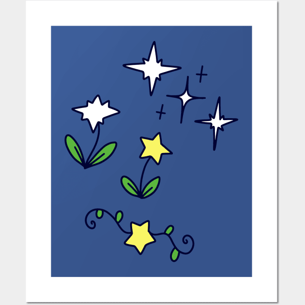 Cute Stars and Sparkles Wall Art by saradaboru